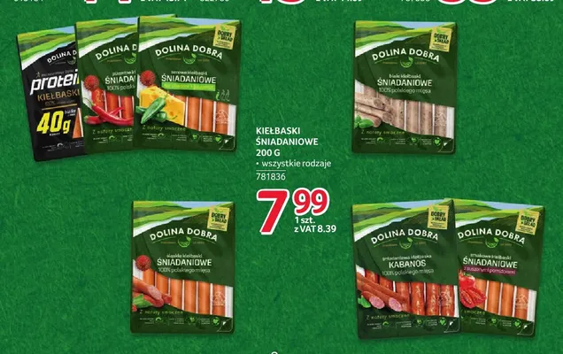 Kiełbaski śniadaniowe z suszonymi pomidorami Dolina Dobra promocja w Selgros