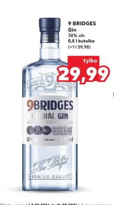 Gin 9 Bridges promocja w Kaufland