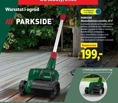 Akumulatorowa szczotka 20V promocja w Lidl
