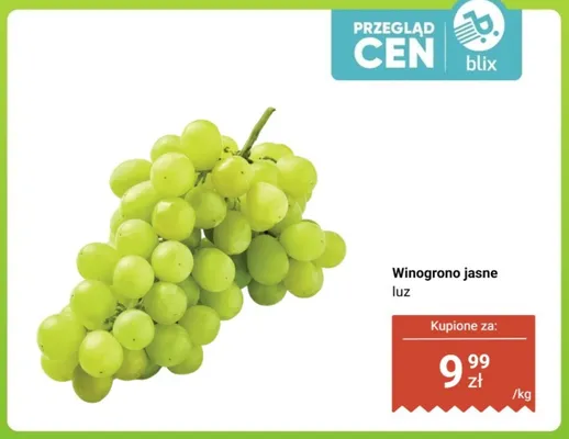 Winogrona jasne luz promocja w Dino