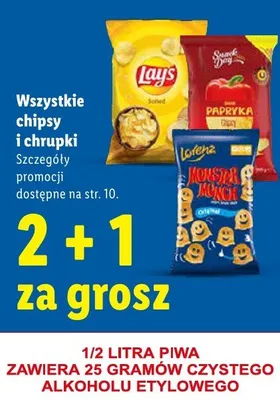 Chipsy i chrupki Lay's promocja w Lidl