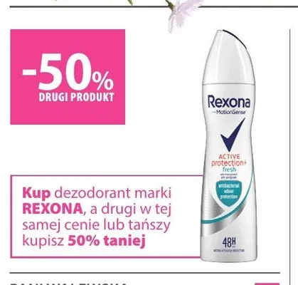 Dezodorant REXONA promocja w Hebe
