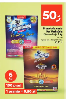 Proszek do prania Der Waschkönig promocja w Dealz