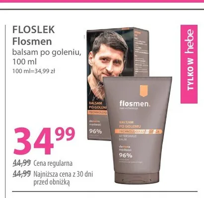 Balsam po goleniu FLOSLEK Flosmen promocja w Hebe