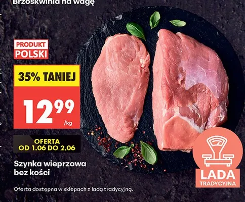 Szynka wieprzowa bez kości promocja w Biedronka