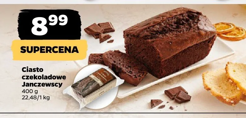Ciasto czekoladowe Janczewscy promocja w Netto