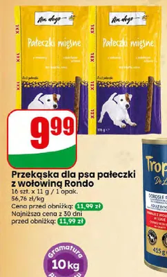 Przekąska dla psa pałeczki z wołowiną Rondo promocja w Dino