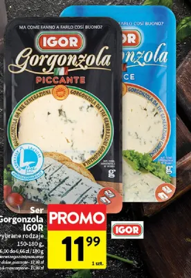 Ser Gorgonzola Dolce Igor promocja w Intermarche