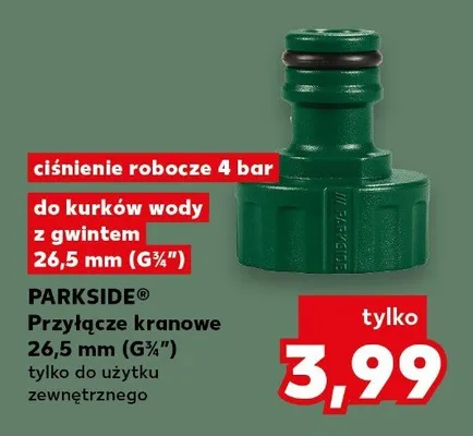 Przyłącze kranowe 26,5 mm (G¾") promocja w Kaufland