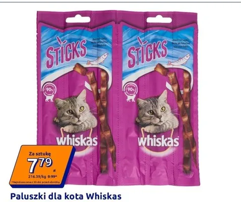 Paluszki dla kota Whiskas Sticks promocja w Action
