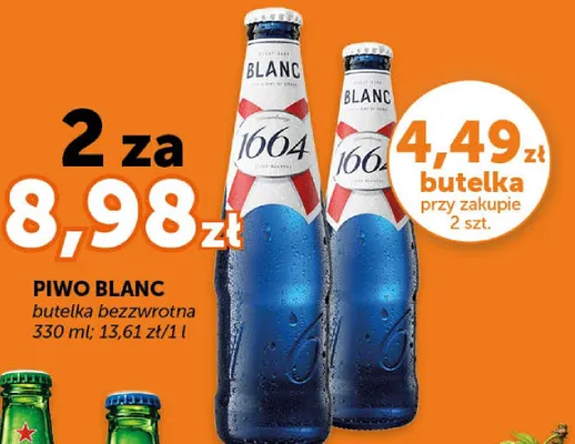 Piwo Blanc 1664 promocja w Groszek