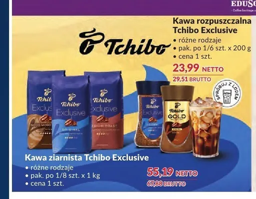 Kawa ziarnista Tchibo Exclusive promocja w Makro
