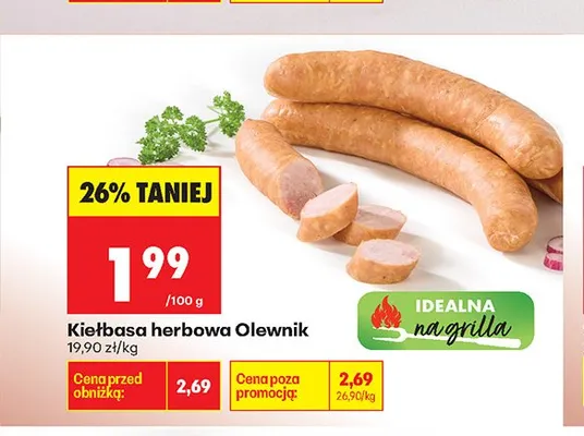 Kiełbasa herbowa Olewnik promocja w Biedronka