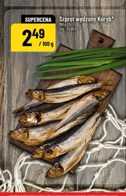 Szprot wędzony Koryb promocja w POLOmarket