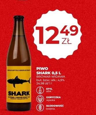 Piwo Shark Browar Widawa promocja w Duży Ben