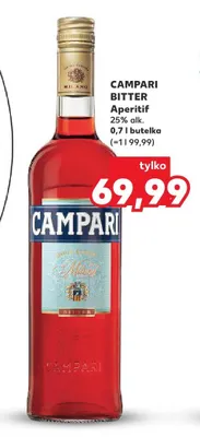 Aperitif Campari Bitter 25% alk. promocja w Kaufland
