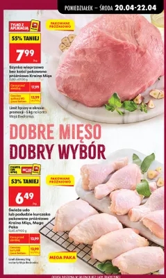 Szynka wieprzowa bez kości pakowana próżniowo promocja w Biedronka