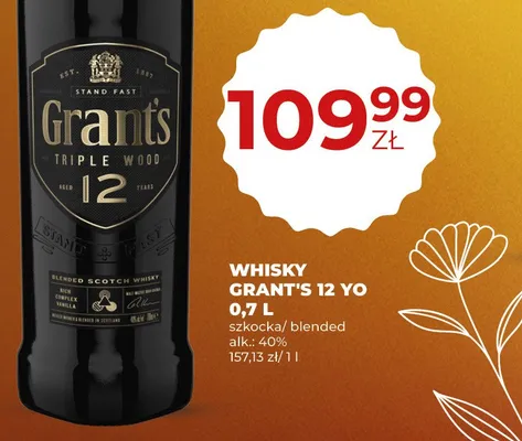 Whisky szkocka/blended 12 YO promocja w Duży Ben
