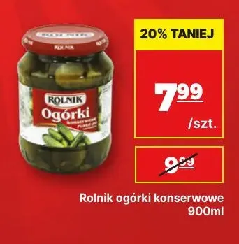 Ogórki konserwowe Rolnik promocja w API Market