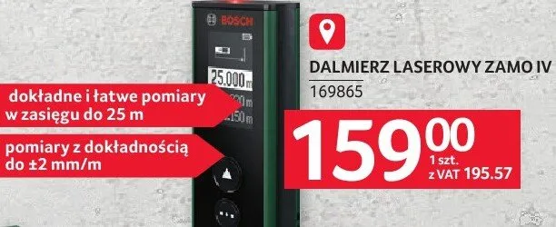 Dalmierz laserowy Bosch Zamo IV promocja w Selgros