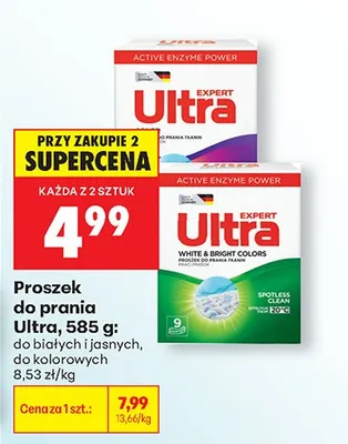 Proszek do prania Ultra promocja w Biedronka