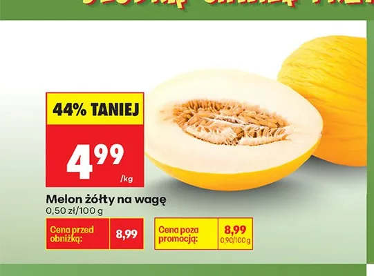Melon żółty promocja w Biedronka