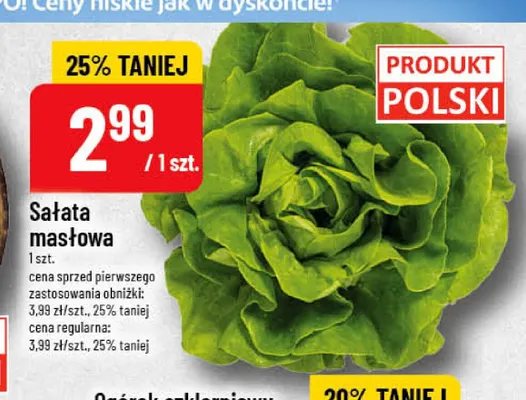 Sałata masłowa promocja w POLOmarket
