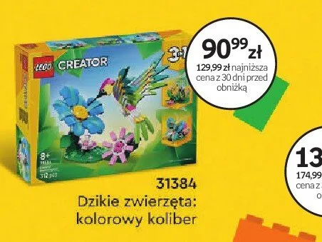 Klocki LEGO Creator 31384 Dzikie zwierzęta: kolorowy koliber promocja w Dzień Dziecka