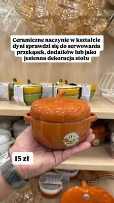 Ceramiczne naczynie w kształcie dyni promocja w Pepco