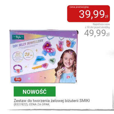 Zestaw do tworzenia żelowej biżuterii Smiki promocja w Smyk