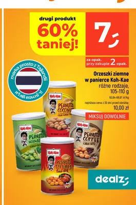 Orzeszki ziemne w panierce Nori Wasabi Koh-Kae promocja w Dealz