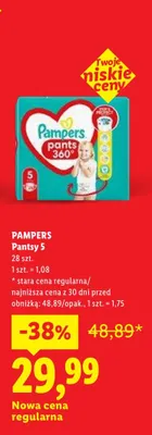 Pantsy Pampers 5 promocja w Lidl
