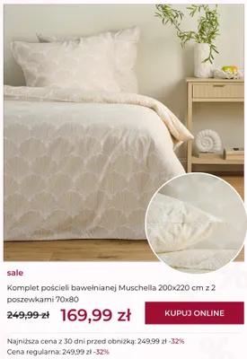 Komplet pościeli bawełnianej home&you Muschella promocja w home&you