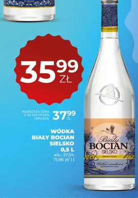 Wódka Biały Bocian Sielsko promocja w Duży Ben