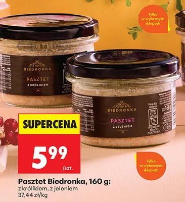 Pasztet z jeleniem promocja w Biedronka