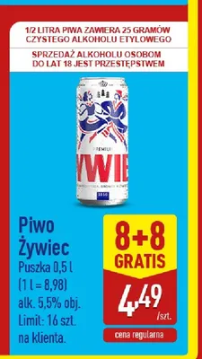 Piwo Żywiec promocja w Aldi