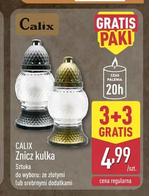 Znicz kulka Calix promocja w Aldi