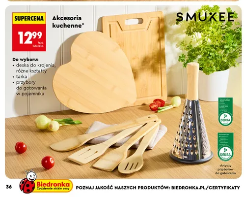Przybory do gotowania Smukee promocja w Biedronka