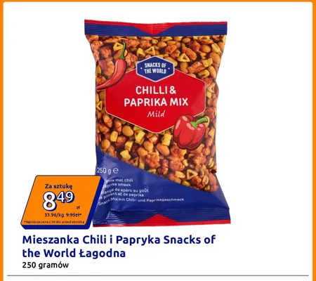 Mieszanka chili i papryka Snacks of the World łagodna promocja w Action