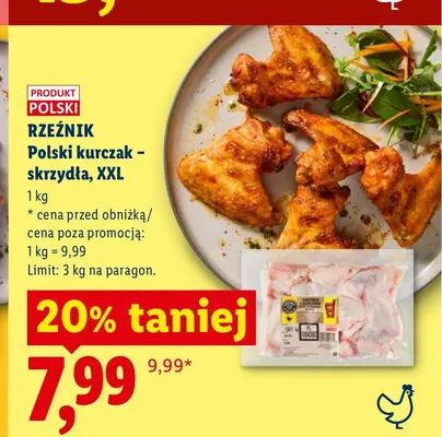 Skrzydła z kurczaka Rzeźnik XXL promocja w Lidl