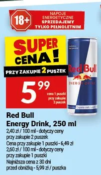 Napój energetyczny red bull promocja w Twój Market