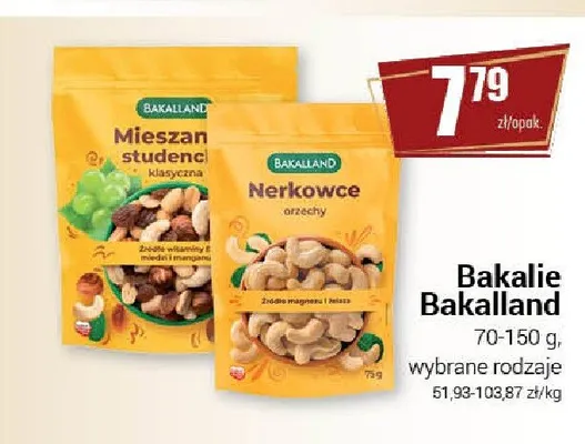 Mieszanka studencka klasyczna Bakalland promocja w Premium Nasz Sklep