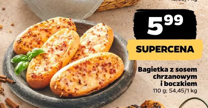 Bagietka z sosem chrzanowym i boczkiem promocja w Netto