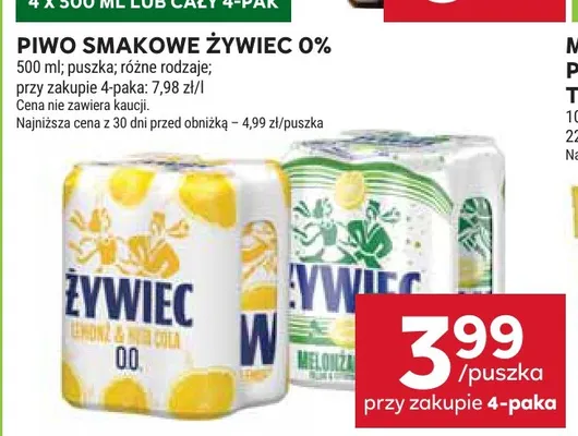 Piwo bezalkoholowe smakowe Żywiec promocja w Stokrotka