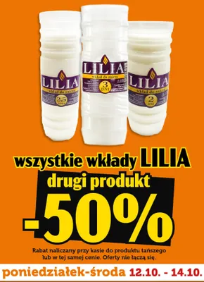 Wkład do znicza Lilia 3 dni promocja w TOPAZ