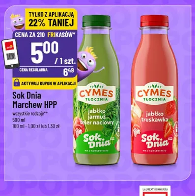 Sok Dnia jabłko jarmuż seler naciowy Cymes promocja w POLOmarket