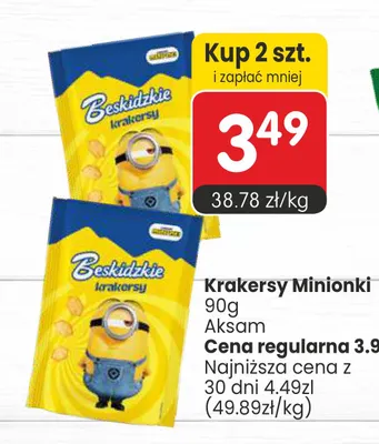 Krakersy Minionki Beskidzkie promocja w Market Point