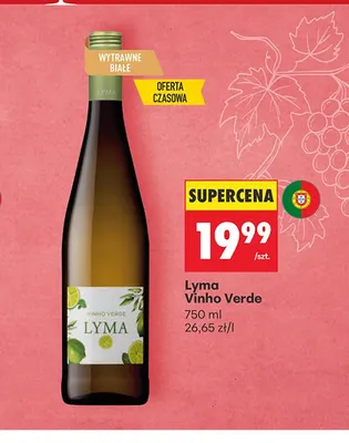 Wino białe Lyma Vinho Verde promocja w Biedronka