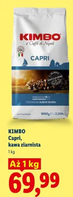 Kawa ziarnista Capri Kimbo promocja w Lidl