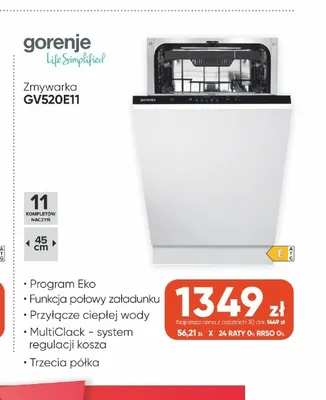 Zmywarka Gorenje GV520E11 promocja w Max Elektro